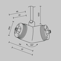 Аксессуар Maytoni Technical CA018LWC-P-B