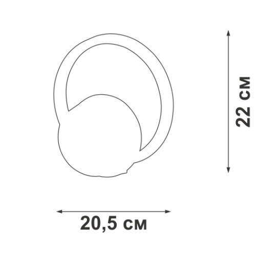 
                    Настенный светодиодный светильник Vitaluce V04609-13/1A        
    