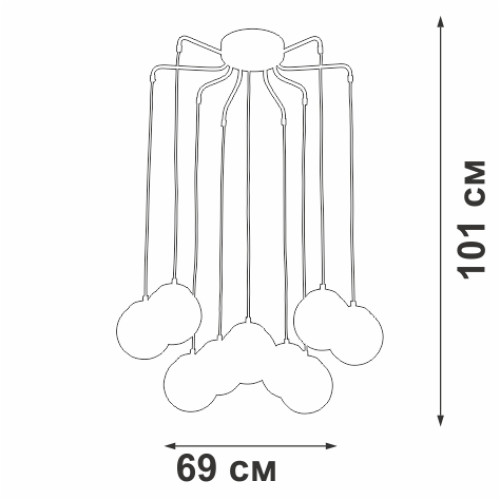 
                    Подвесная люстра Vitaluce V48900-73/9PL        
    