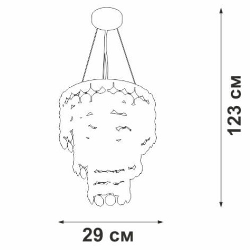 
                    Подвесная люстра Vitaluce V5355-9/4        
    