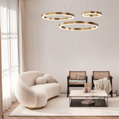 
                    Подвесная светодиодная люстра Maytoni Saturno MOD415PL-L45BS4K        
    