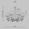 
                    Подвесная люстра Maytoni Modern Lira MOD483PL-08BS        
    