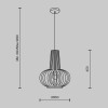 
                    Подвесной светильник Maytoni Roots MOD193PL-01W        
    