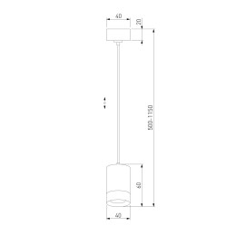 Подвесной светодиодный светильник Eurosvet Piccolo 50248/1 LED черный