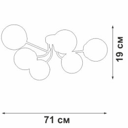 Потолочная люстра Vitaluce V4997-1/6PL