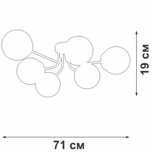 
                    Потолочная люстра Vitaluce V4997-1/6PL        
    