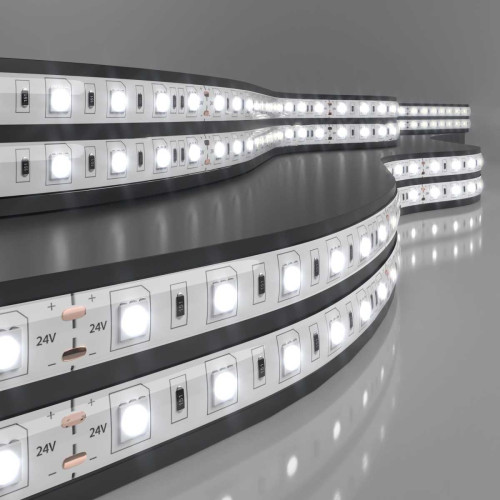 
                    Светодиодная влагозащищенная лента Elektrostandard 14,4W/m 60LED/m 5050SMD дневной белый 5M a052969        
    