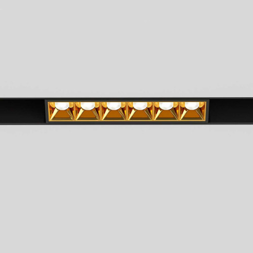 
                    Трековый светодиодный светильник Elektrostandard Slim Magnetic Artas 85101/01 черный/золото a064528        
    