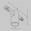
                    Трековый светодиодный светильник Maytoni Technical Magnetic Exility Alfa TR122-2-7W3K-BS        
    