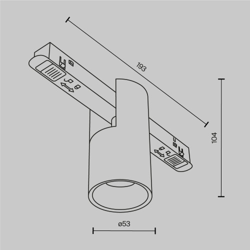 
                    Трековый светодиодный светильник Maytoni Technical Magnetic Exility Alfa TR122-2-7W3K-BS        
    