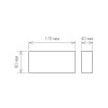 
                    Уличный настенный светодиодный светильник Elektrostandard 1551 Techno LED Twinky Trio a038417        
    