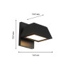 
                    Уличный настенный светодиодный светильник Favourite Trapezium 4300-1W        
    