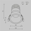 
                    Встраиваемый светильник Maytoni Technical DL118-15W-3K-B        
    
