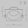 
                    Встраиваемый светильник Maytoni Technical DL126-GX53-SQ-W        
    