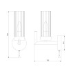 
                    Бра Eurosvet Arganie 60133/1 серебро        
    