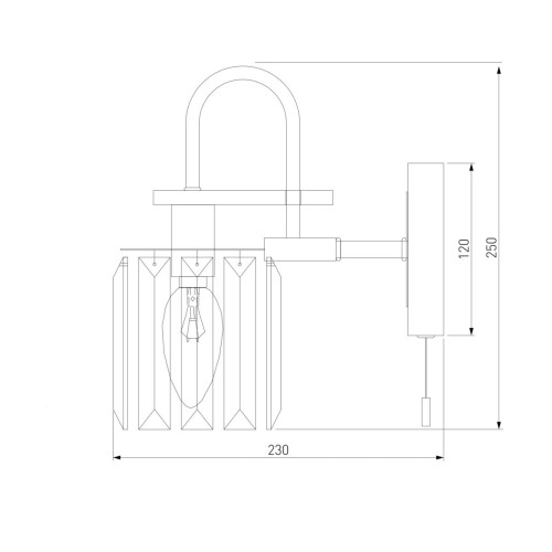 
                    Бра Eurosvet Tenia 70090/1 графит        
    