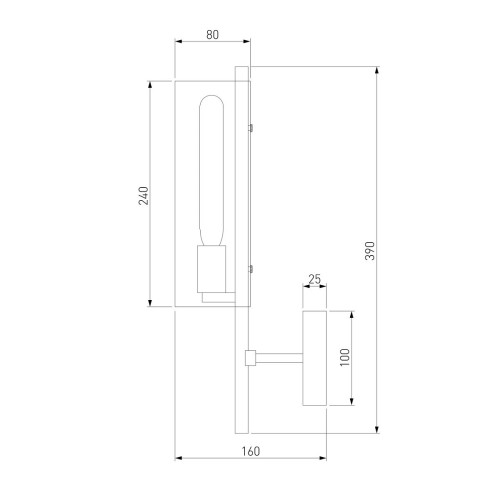 
                    Бра Eurosvet Trompeta 70144/1 хром        
    