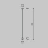 
                    Крепление потолочное Long одинарное 760мм Maytoni Technical TRA159C-SL1-PT        
    