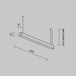 Линейный светильник Maytoni Technical LL312019