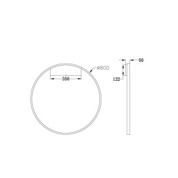 Настенный светильник Maytoni Rim MOD058WL-L50BS4K