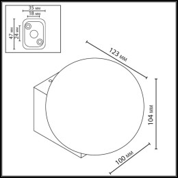 Настенный светильник Odeon Light NATURE 7124/1WA