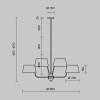 
                    Подвесной светильник Maytoni MOD360PL-08BS        
    