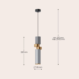 Подвесной светильник Maytoni Palette MOD303PL-01CFL2