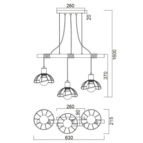 
                    Подвесной светильник Vele Luce Formula VL6482P03        
    