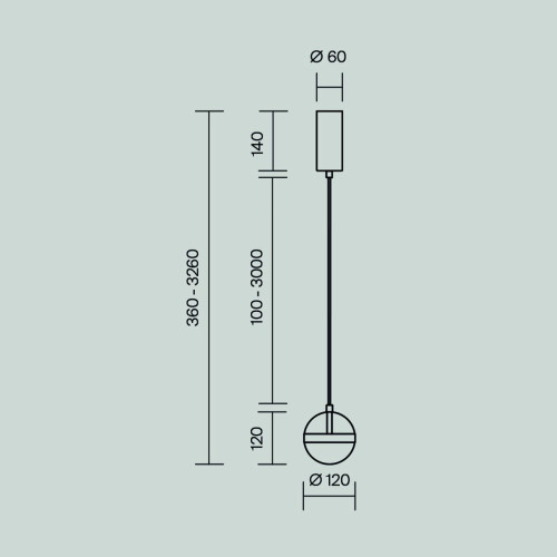 
                    Подвесной светодиодный светильник Maytoni Area MOD295PL-L20BS3K        
    