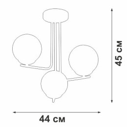 Потолочная люстра Vitaluce V4942-1/3PL
