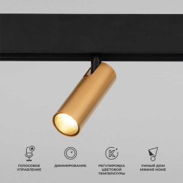 Трековый светодиодный светильник Elektrostandard (Умный дом) Slim Magnetic Dim Cubo 85070/01 латунь a063529