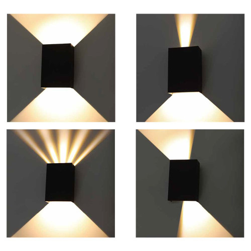 
                    Уличный настенный светодиодный светильник Arte Lamp Algol A5640AL-2BK        
    