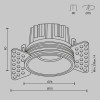 
                    Встраиваемый светодиодный светильник Maytoni Round DL058-12W4K-TRS-BS        
    