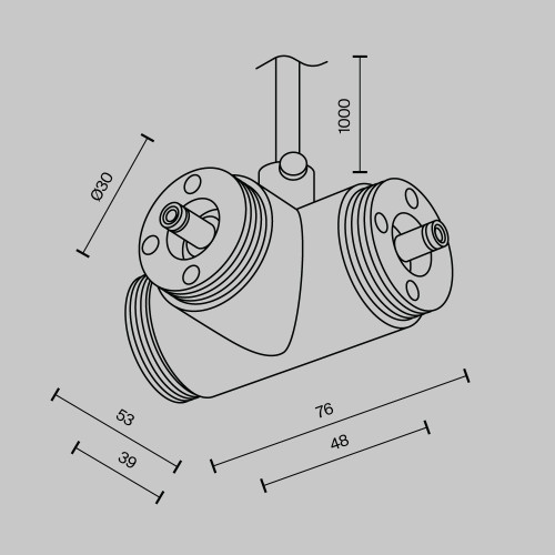 
                    Аксессуар Maytoni Technical CA015TC-P-B        
    