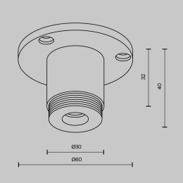 Аксессуар Maytoni Technical CA022BO-B