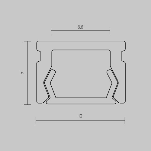 
                    Алюминиевый профиль Maytoni Led Strip 631001        
    