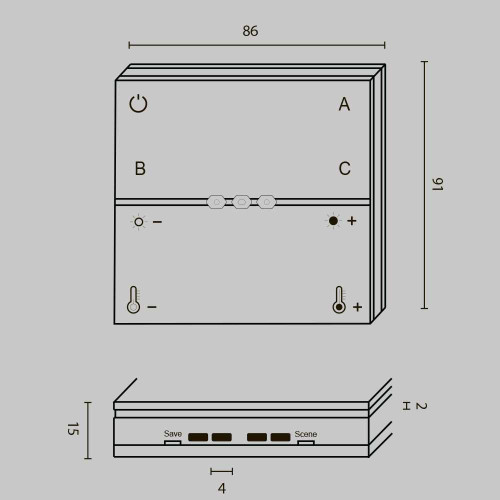 
                    Беспроводная панель управления Maytoni Lighting control Zigbee DRC035-Z-8-W        
    
