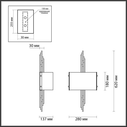 
                    Бра Odeon Light Exclusive Margaret 5415/2WA        
    
