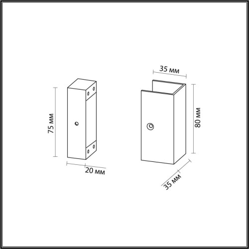 
                    Фиксатор Odeon Light Hightech Fino 7006/2F        
    