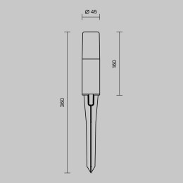 Ландшафтный светильник Maytoni Outdoor O416FL-L3B3K