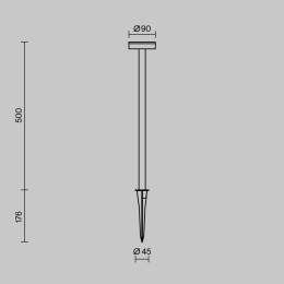 Ландшафтный светильник Maytoni Outdoor O503FL-L4B3K1