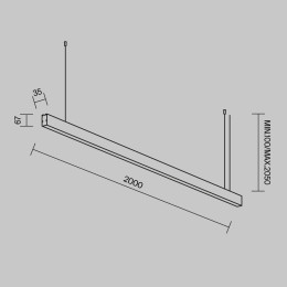 Линейный светильник Maytoni Technical LL312039