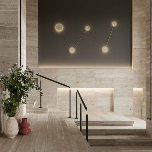 
                    Настенный светодиодный светильник Odeon Light Hightech Travertino 6625/25WL        
    