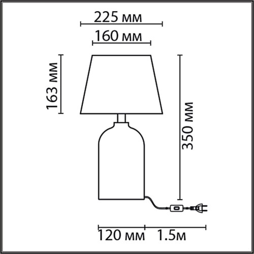 
                    Настольная лампа Lumion Classi Fanna 8216/1T        
    