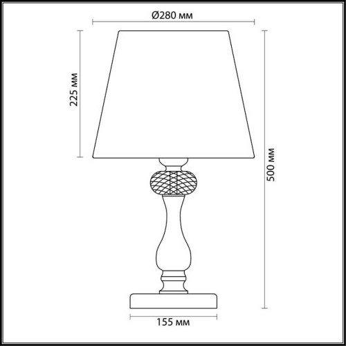 
                    Настольная лампа Odeon Light Classic Gaellori 3393/1T        
    