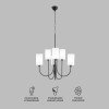 
                    Подвесная люстра Eurosvet Abbey 60164/6 черный Smart        
    