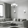 
                    Подвесная люстра Eurosvet Abbey 60164/6 черный Smart        
    