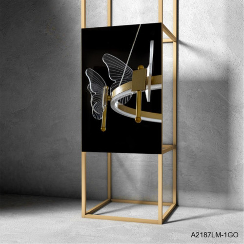 
                    Подвесная светодиодная люстра Arte Lamp Darcy A2187LM-1GO        
    