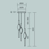 
                    Подвесная светодиодная люстра Maytoni Foresight MOD347PL-L24BS3K        
    