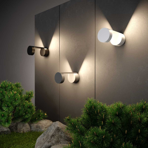 
                    Уличный настенный светодиодный светильник Elektrostandard Nimbus 1540 Techno Led белый a053450        
    